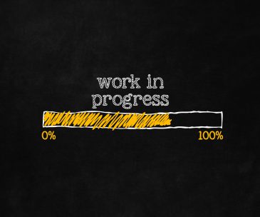 Progress loading concept with copyspace for website, user interfaces, installation software, preloading webpage, work in progress. A loading bar isolated on blackboard indicate a percentage.